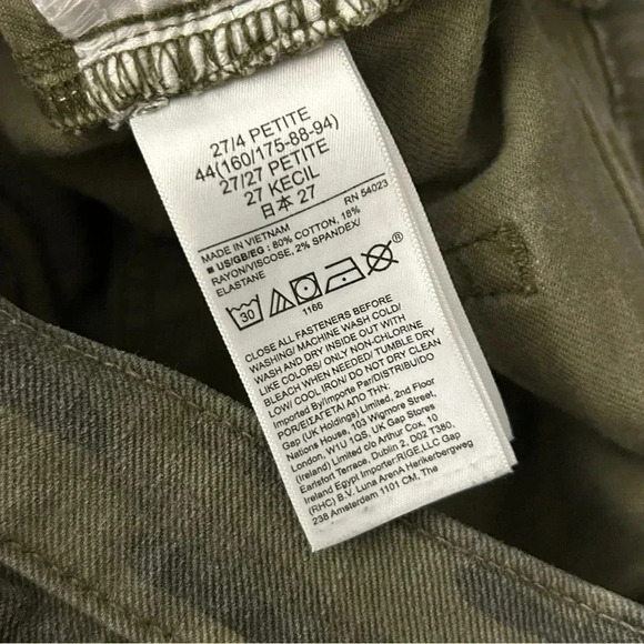🌟Gap True skinny high rise camouflage jeans 27 - Picture 7 of 11